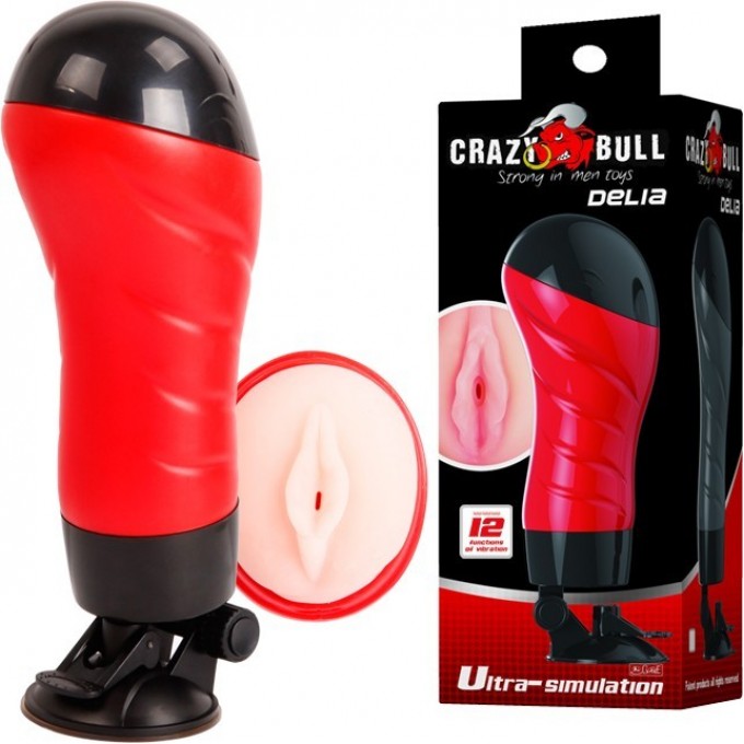BAILE CRAZY BULL DELIA мастурбатор вагина с вибрацией в тубе BM-00900T46Z BAILE CRAZY BULL DELIA мастурбатор вагина с вибрацией в тубе BM-00900T46Z