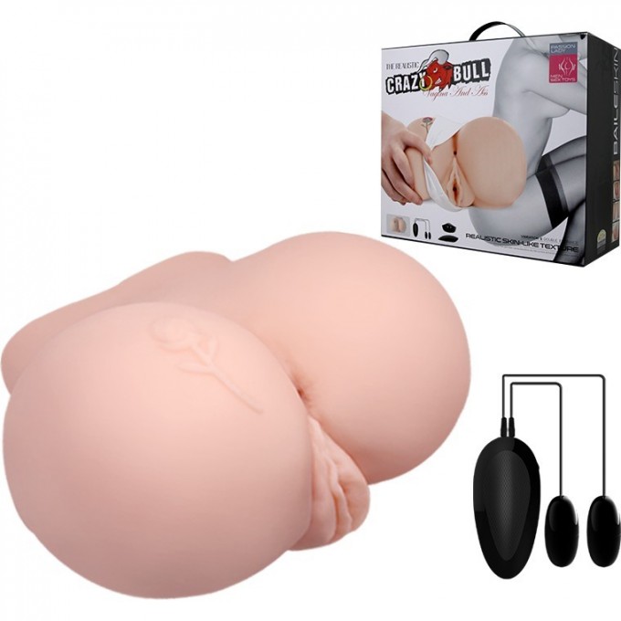 BAILE CRAZY BULL VAGINA AND ANAL мастурбатор вагина-анус с вибрацией BM-009107Z-1 BAILE CRAZY BULL VAGINA AND ANAL мастурбатор вагина-анус с вибрацией BM-009107Z-1