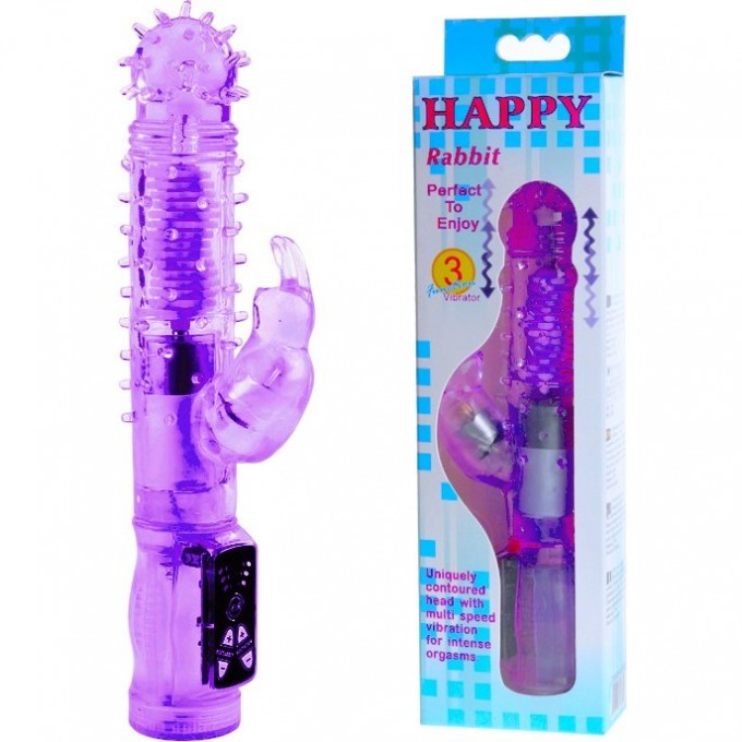 BAILE HAPPY BUNNY вибромассажер с вращат.-поступ.движ.+стимул. клитора, 3 скор. вибрации BW-037023-0603 BAILE HAPPY BUNNY вибромассажер с вращат.-поступ.движ.+стимул. клитора, 3 скор. вибрации BW-037023-0603