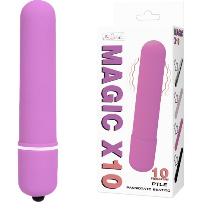 BAILE MAGIC X10 вибромассажер пуля розовая BI-014192-0101S BAILE MAGIC X10 вибромассажер пуля розовая BI-014192-0101S