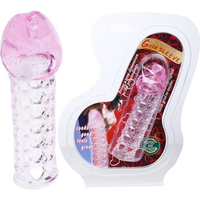 BAILE насадка на фаллос с закрытой головкой BI-026200-0702