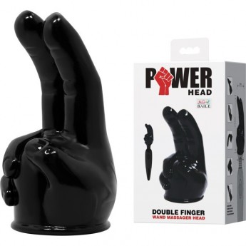 BAILE POWER HEAD насадка на вибромасажер в виде 2-х пальцев(Цвет черный)