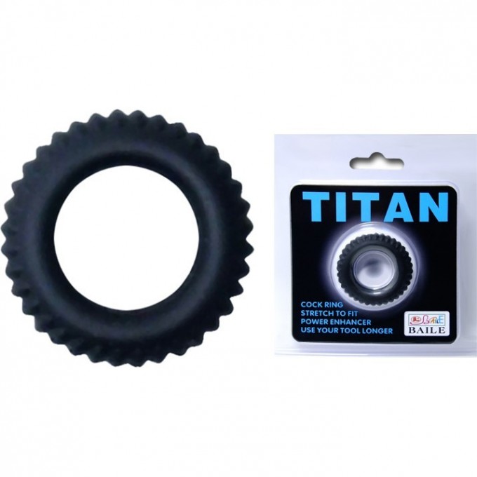 BAILE TITAN эрекционное кольцо с ребрышками BI-210144 BAILE TITAN эрекционное кольцо с ребрышками BI-210144
