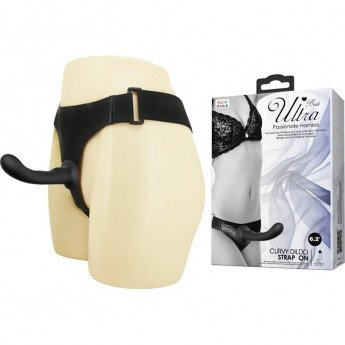 BAILE ULTRA HARNESS CURVY DILDO страпон эргономичный с изогнутой головкой