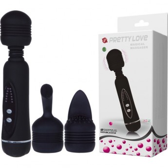 BAILE вибромассажер с мощной вибрацией и со сменными насадками BAILE вибромассажер с мощной вибрацией и со сменными насадками